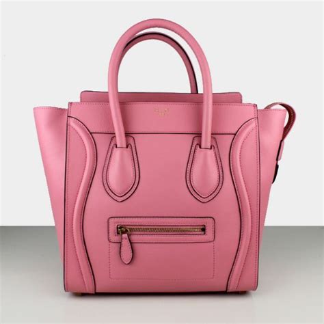 pink celine luggage bag